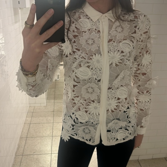 French connection floral top embroidery - Picture 2 of 4